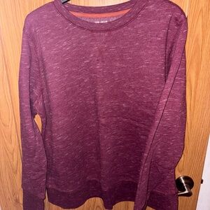 Tek Gear Women's Maroon Crew Neck Sweater
